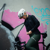 ES16 Langarmige Fietsfleece Supreme unisex. Donkerblauw.