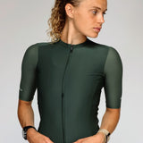 Maillot de cyclisme ES16 suprême. Vert sapin