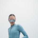 Lunettes de cyclisme ES16 Enzo. Blanc avec lentille argentée.