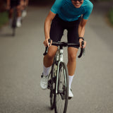 Les chemises de vélo ES16 rayures bleu clair - femmes