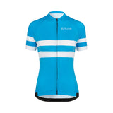 ES16 Cycling Jersey Elite Stripes - Light Blue Stripes. Femmes