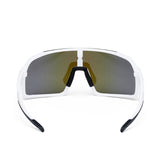 Lunettes de cyclisme ES16 Enzo. Blanc avec lentille bleue.