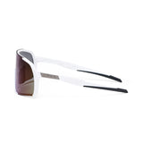Lunettes de cyclisme ES16 Enzo. Blanc avec lentille bleue.