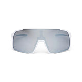 Lunettes de cyclisme ES16 Enzo. Blanc avec lentille argentée.