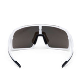Lunettes de cyclisme ES16 Enzo. Blanc avec lentille argentée.
