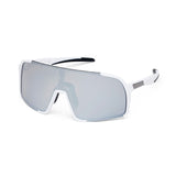 Lunettes de cyclisme ES16 Enzo. Blanc avec lentille argentée.