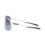 Lunettes de cyclisme ES16 Enzo. Blanc avec lentille argentée.