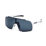 Lunettes de cyclisme ES16 Enzo. Blanc avec lentille polarisée grise.