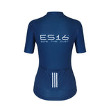 ES16 Maillot de cyclisme ELIT merino bleu. Femmes