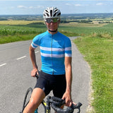 ES16 Cycling Jersey Elite Stripes - Light Blue Stripes. Femmes